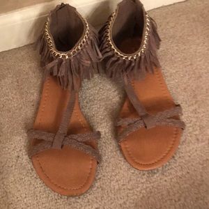 “I Didn’t Ask About The Fringe Benefits” sandals